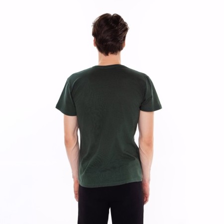 T-shirt male, dark green color, size 46-3