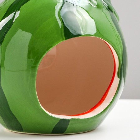 House for rodents "watermelon" ceramic, 10 x 13 x 9.5 cm-4