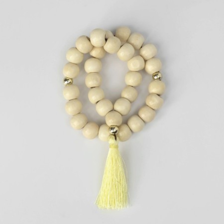Parsing wooden "Orthodox" 31 beads with a brush, white color-1