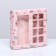 Box for 8 sweets + chocolate, with a window, "flowers" 17.7 x 17.8 x 3.8 cm