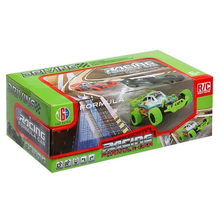 Radio -controlled "Formula" machine, light, with a battery, green color-8
