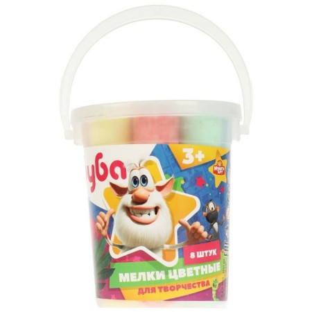 Core -colored asphalt for creativity, "Buba" 8 pcs. (4 centers), in the bucket