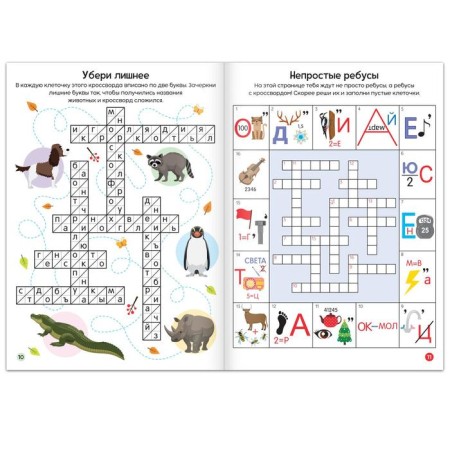 The book "Crosswords. Rebuses and puzzles ”16 p.-2