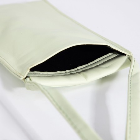 Cross-Bodi bag without fastening, green color-3