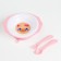 A set of children's utensils "Kotorusalka", a plate on the suction cup 250ml, fork, spoon