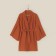 Women's bathrobe short SL Home "Brown" b. Brown, size 44-52, 100% flax, 150g/m2