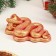 Figure "Snake in the cap" red with gilding, 8x4cm