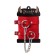Shackles of Pecado BDSM, soft with eyelets, genuine leather, red