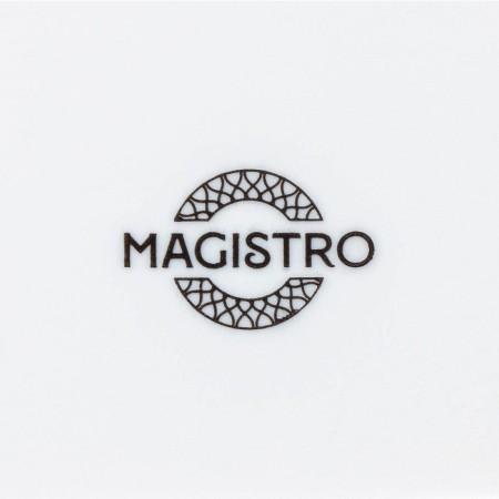 Porcelain salad Magistro Rodos, 1.4 l, 20 × 9 cm, white color-4
