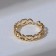 Ring "Clock from the hearts", the color of gold, dimensionless