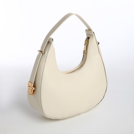 Bag Women's Baget with a zipper, milk color-1