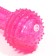 The toy luminous for dogs "Round bone", TPR, 15 cm, pink