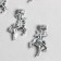 Bale with a suspension metal for creativity "Unicorn" silver 3.6 cm