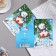 Postcard "Happy New Year!" Glitter, Congrev, Snowman, 12.5x19.5 cm