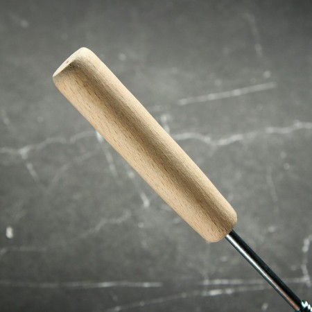 Vennese for whipping with a wooden handle "Spiral", 27.5 cm-3