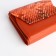 Women's wallet on a magnet, orange color
