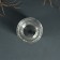Climber Plastic, glass for 1 candle "droplets" silver 7x6x6 cm