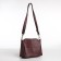 Cross-Bodi bag with zipper, dark pink color