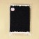 Lace elastic fabric "Five -minded", 170 mm × 2.7 ± 0.5 m, black color