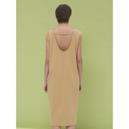 Female dress, size 44, sandy color-2