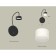 Floor lamp with switch and acrylic Ambrella Light, XB9596204, GX53 LED 12 W, Black Sand, White matte color
