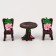 Miniature Puppet "Two for Two", set: table and 2 chairs
