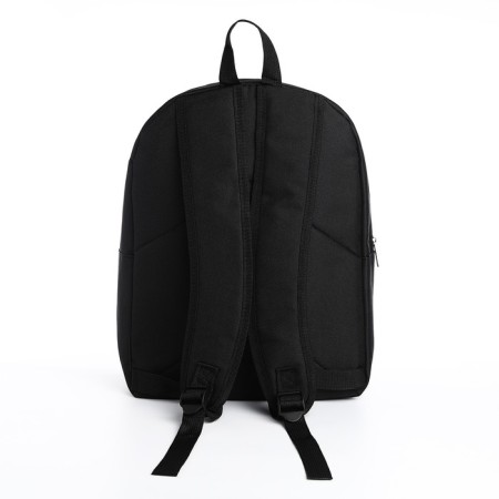 School textile backpack with mount for the Nice Try skate, 38x29x1 cm, black color, lightning department-4