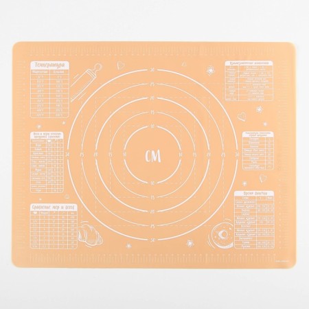 Silicone rug for baking "Sweet Bun", 50 x 40 cm-1