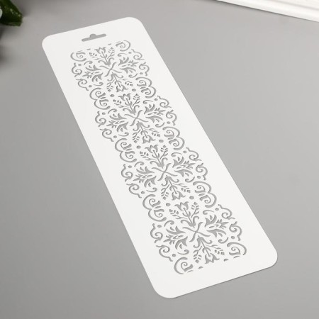 Plastic stencil "Border 20" 10x32 cm-1