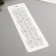 Plastic stencil "Border 20" 10x32 cm