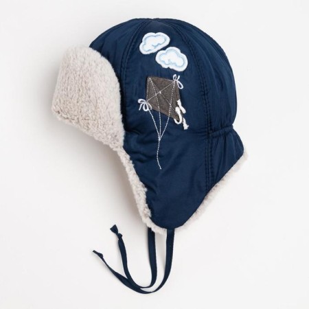 Hat "Barney" for the boy, the color is blue, size 46-3