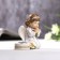 Souvenir Polystone SPRAGE "Angel in a dress, with Lily" MIX 6.5x6.5x3.4 cm