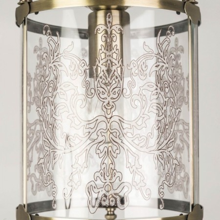 Suspended lamp Citilux "Versailles" CL408113, 19X19X40 cm, 1x75W, E27, brown color-10