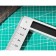 Triangular ruler deli DL303150 104520, stainless steel, 150 mm