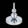 Evoluce bedside lamp. Sle107104-01. Pazione. 1x40 W, E14, 16x16x58 cm, chromium color