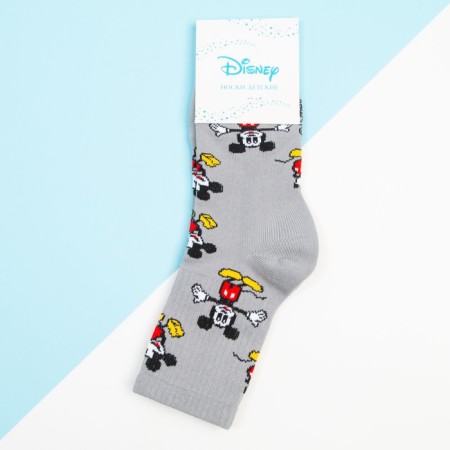 Socks for the boy "Mickey Mouse", Disney, 18-20 cm, color gray color-2