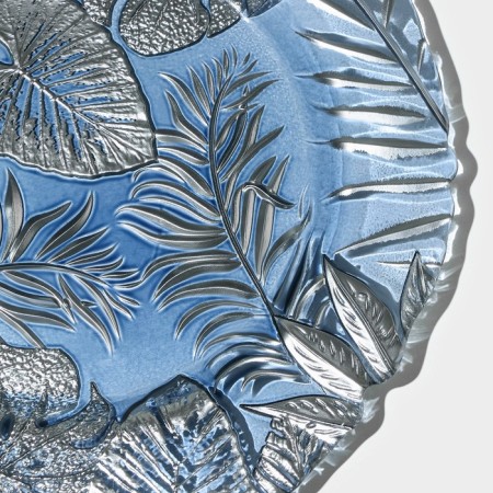 Black dining plate "Arabis", d = 28 cm, blue color-5