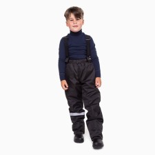 Baby trousers insulated, black color, height 110 cm