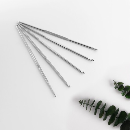 Knitting hook set, d = 1-3 mm, 13 cm, 5 pcs-2