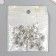 Connector for creativity Metal 2 Ears "forget -me -not" silver G081B807 1.7x1.1 cm