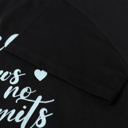 Female home set (T-shirt, shorts), Black-Time Street color, river 48-6