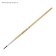 Set of brushes protein round 4 pieces (No. 1,2,3,4) with wooden handles on a blister