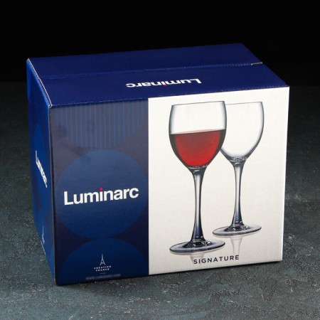 A set of glass glasses for the wine "Etalon", 350 ml, 6 pcs-2