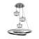 Lamp with PDD "Rimini" LED 96W 3000-6000K Black 50x50x14-114 cm