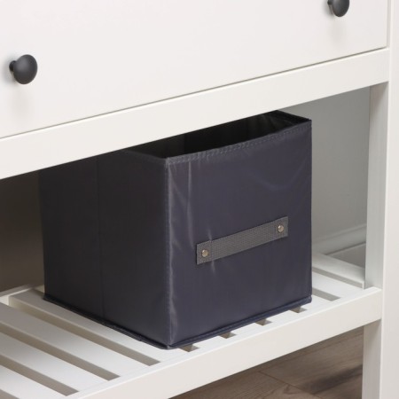 Stelly box for storage LADOM, 25 × 25 × 25 cm, black color-8