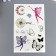 Tattoo on the body phosphorus "butterflies-flowers" mix 12x7.5 cm