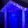 Garland "fringe" 3 × 0.9 m, IP44, UMS, dark thread, 232 LED, blue glow, 220 V
