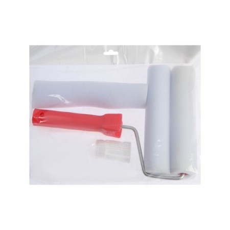 Roller crowbar, foam rubber, 180 mm, handle d = 6 mm, d = 16 mm, 2 spare fur coats-4