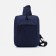 Male sling bag from textiles, with USB, blue color