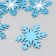 Foamir's blank "Snowflakes" 5.5 cm, set 6 pcs, blue with white